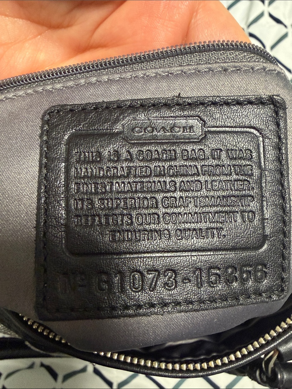 Coach Black & Silver Signature Circle Satchel with Chain-Detail Strap vintage - Picture 12 of 16